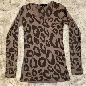 Animal print sweater